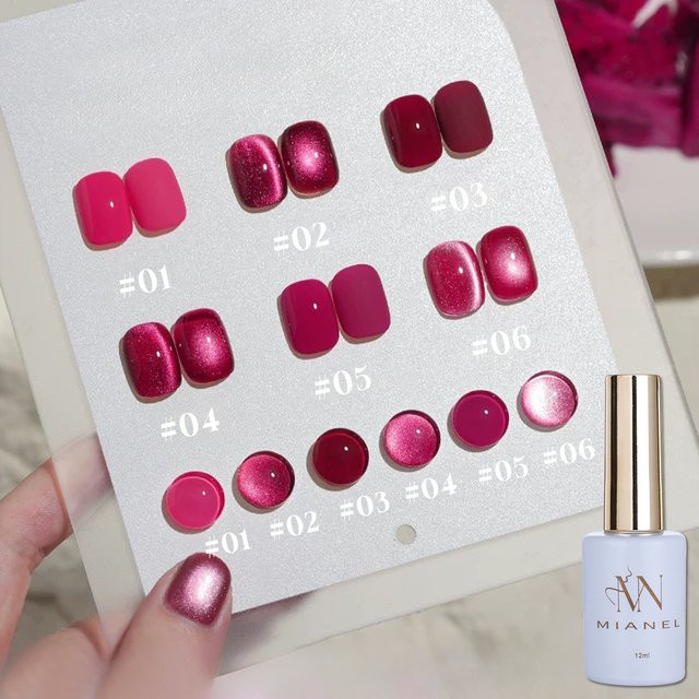 MIANEL Gel-Nagellack, 6-Farben-Set, 12 ml - Bild 1