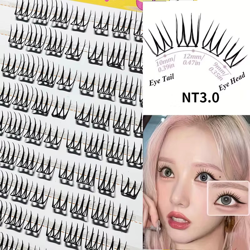 LIMEIKAI MJ-idol Künstliche Wimpern, U-Form Design, Natürlich - Bild 2