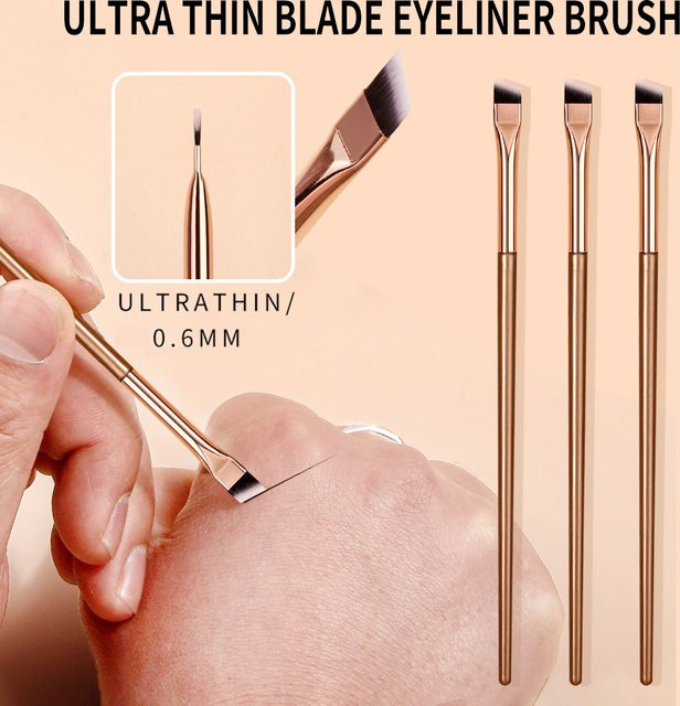 KOSSHOW Eyeliner Pinsel Set, 3 Stück, Unisex - Bild 1