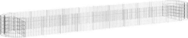 Furnicato Gabionen-Hochbeet aus verzinktem Eisen in Silber, B/T/H: 600 x 100 x 50 cm - Bild 1