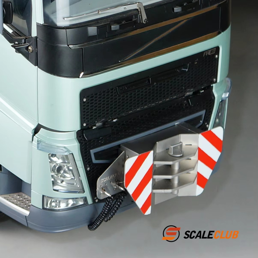 SCALECLUB RC LKW Anhängerkupplung Vorderhaken QTG-VO-1, 1:14, Zubehör, Metall - Bild 4