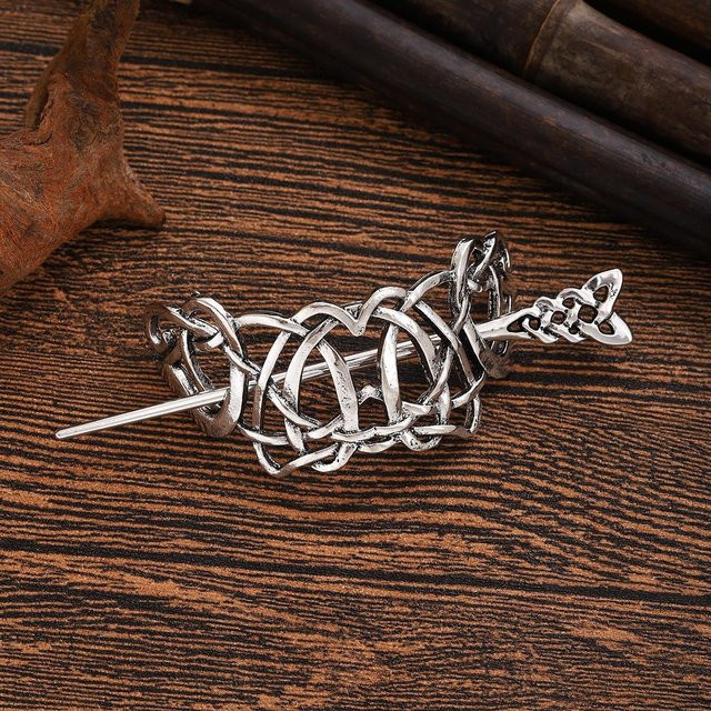 YULIN Haarspange, Silber, Keltischer Knoten, Damen - Bild 1