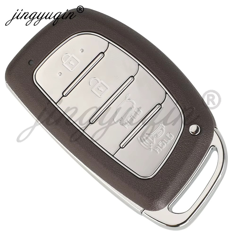 Jingyuqin Smart Auto Schlüssel für Hyundai Tucson 2018 2019 2020 Fernbedienung Keyless Karte 433 MHz ID47 Schwarz - Bild 3