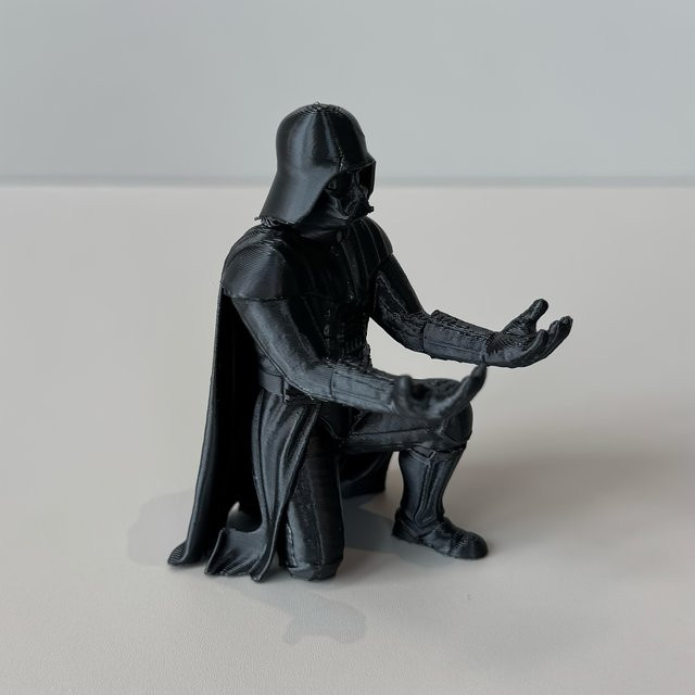 Vinda 3D-gedruckter Stifthalter aus Kunststoff in Schwarz für Büro und Schreibtisch - Bild 1