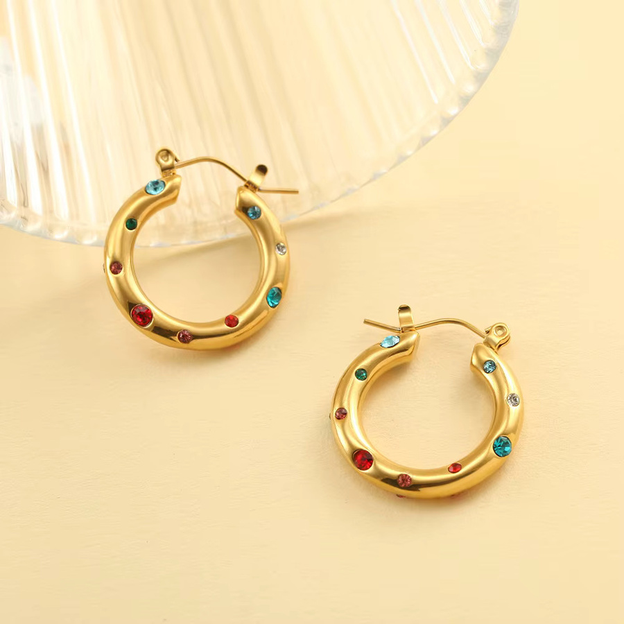 ZAKOL Ohrringe Edelstahl, Gold, Kristall, Perle, Damen - Bild 2