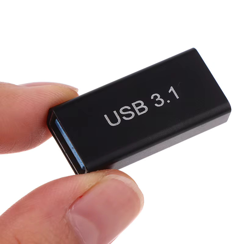 JETTING USB 3.0 auf USB Typ C Adapter Converter Buchse zu Buchse in Schwarz - Bild 3