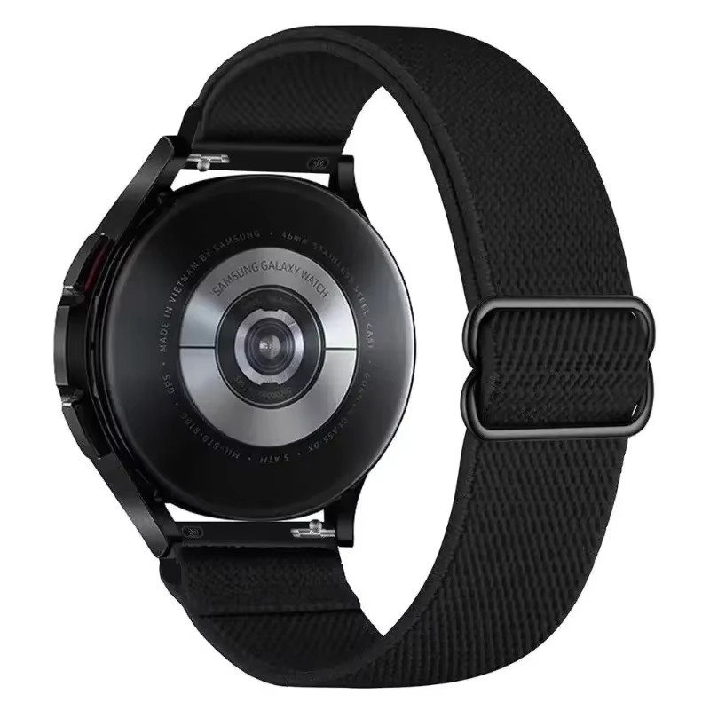 Uhrenarmband Nylon, Schwarz, Unisex, 20mm 22mm - Bild 2