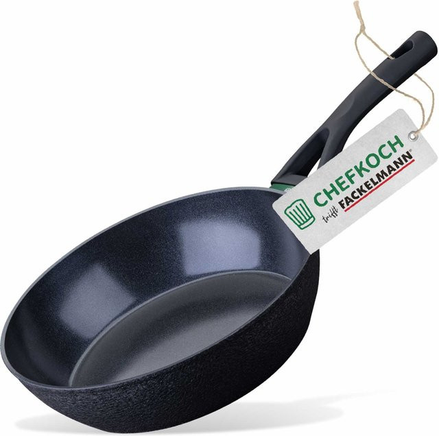Fackelmann Bratpfanne Hamburg mit keramischer Antihaft-Besch coating in Schwarz-Grün, Durchmesser: 28 cm - Bild 1