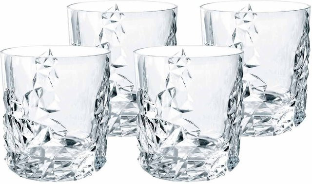 Nachtmann Sculpture Kristallglas Whiskygläser Tumbler Transparent 4er Set 340 ml pro Glas - Bild 1