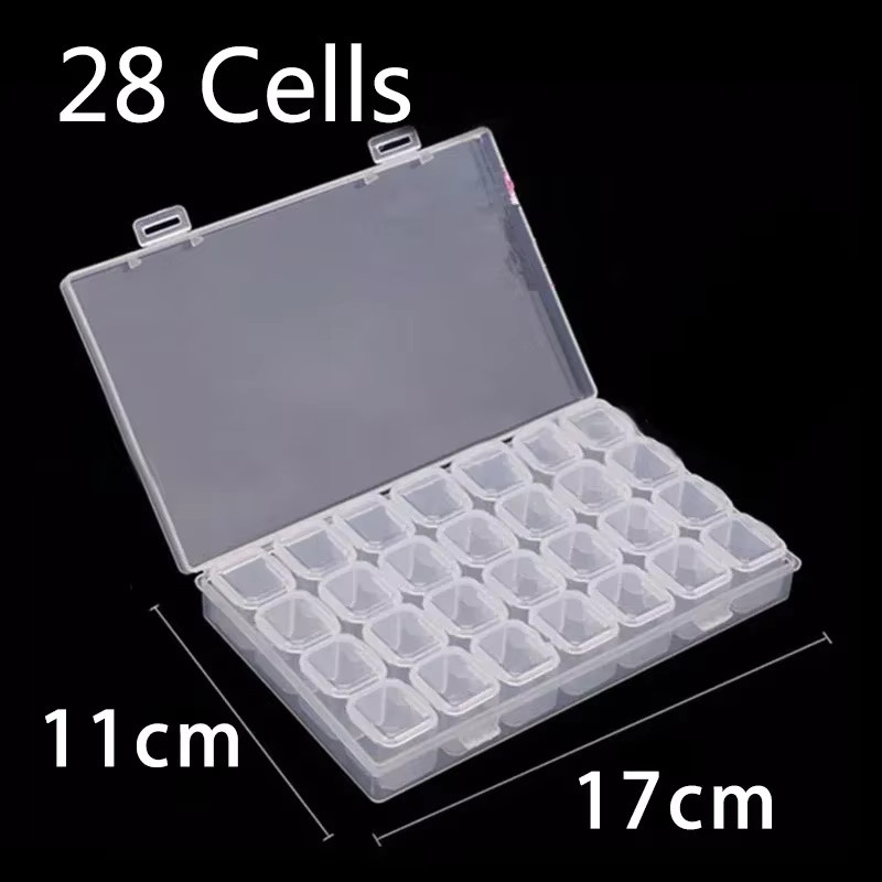 Diamant-Malwerkzeug-Set aus Kunststoff mit Aufbewahrungsbox, Trichter und Aufklebern für Diamantmalerei und Stickerei - Bild 5