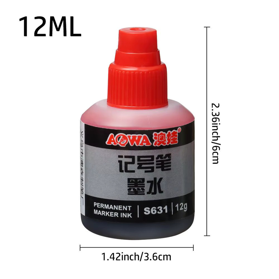Rote Öl-Tinte für Graffiti-Marker zum Nachfüllen, 12 ml - Bild 4