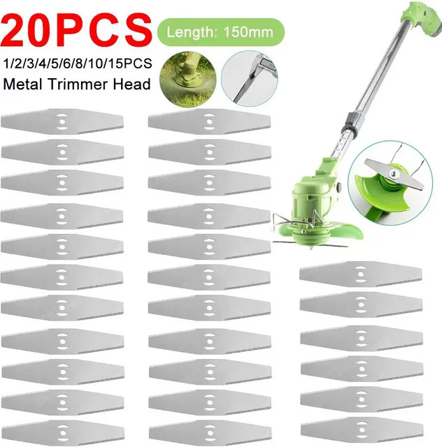 APWIKOGER Ersatz-Sägeblatt aus Metall für Rasenmäher und String Trimmer, Silber, Durchmesser: 150 mm - Bild 1