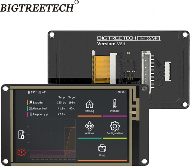BIGTREETECH TFT35 SPI V2.1 Touchscreen 3,5 Zoll IO2CAN V 1,0 Modul in Schwarz für CB1 Manta M4P/M8P Motherboard 3D Drucker Teile - Bild 1