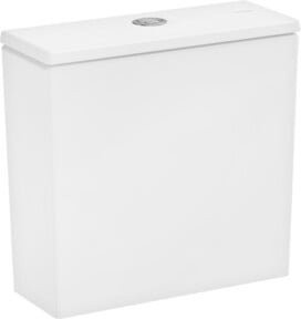 Hansgrohe Aufsatzspülkasten EluPura Original Q mit Dual-Flush und Wasserzulauf unten, weiß, Keramik - Bild 1