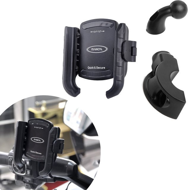 PANICAL Handyhalterung für Honda GoldWing GL1800 GL1500 DCT 2018-2026 in Schwarz als Lenker-Navigationshalterung - Bild 1