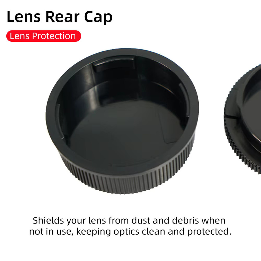 Leica Kameragehäuse-Abdeckkappe als Rücklinsenabdeckung und Staubschutz für Leica M3 M6 M9 M10 M11 M9P M11P M10-M10D M10R M8 M262 in Schwarz - Bild 5