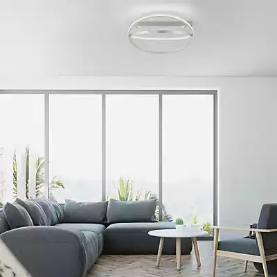 Paul Neuhaus Q-Beluga LED Deckenleuchte in Silber - Bild 1