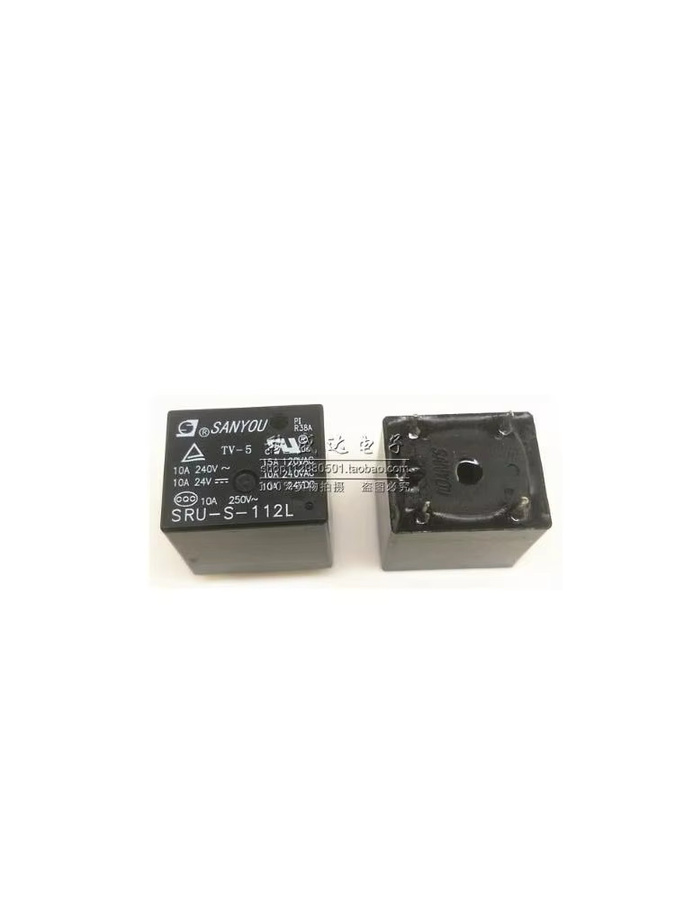 SRU-S-112L Relais 12VDC 10A 5 Fuß in Schwarz - Bild 2