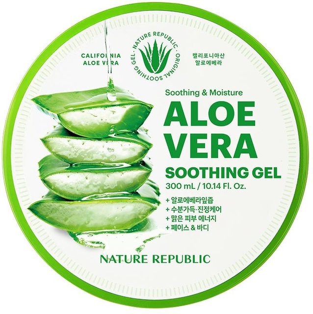 Nature Republic Aloe Vera 92% Gel, 300 ml, für Gesicht, Körper und Haare - Bild 1