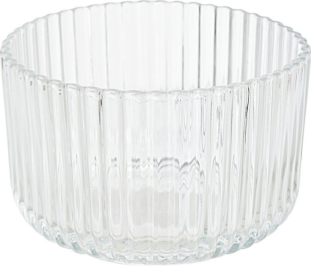 VBS Glasschale gerillt transparent Durchmesser: 12 cm - Bild 1