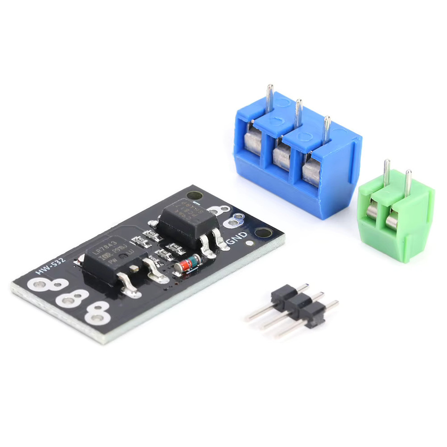 ALLOYSEED LR7843 Isoliertes MOSFET MOS Tube FET Modul mit High- und Low-Level-Controller, Schwarz, 5/10 Stück - Bild 2