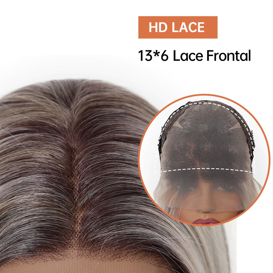 HAIRCUBE Perücke, Platin Highlight, Synthetisch, Damen - Bild 5