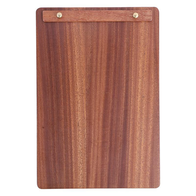 Yiran Furniture Menütafel aus Massivholz in Braun für Restaurant und Bar mit Einzelclip - Bild 1