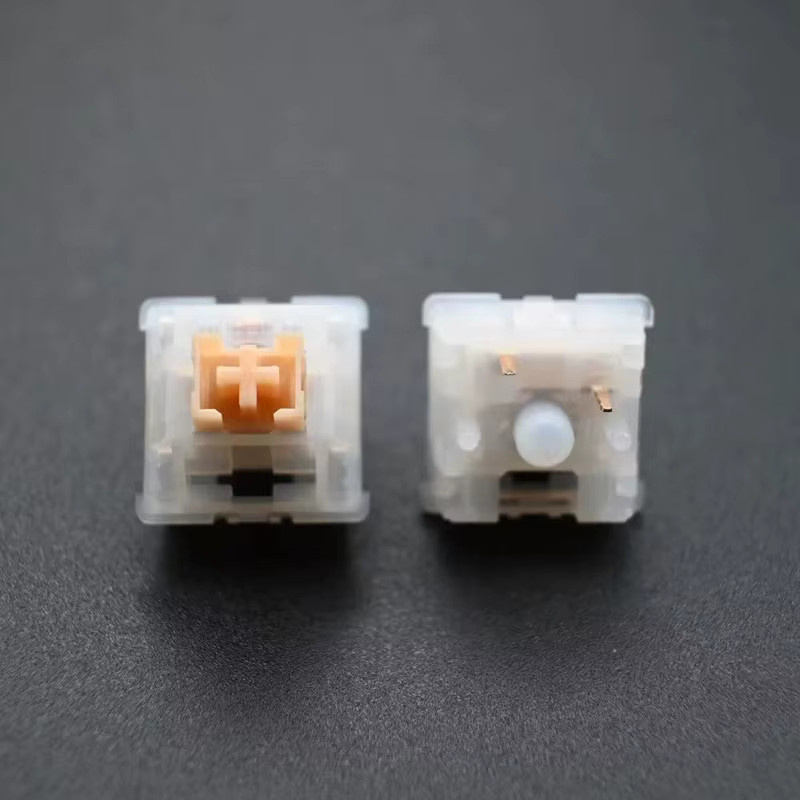Outemu Yellow Jade Silent Tactile Mechanical Keyboard Switches 5Pin geschmiert für Gaming und Custom Keyboards - Bild 3