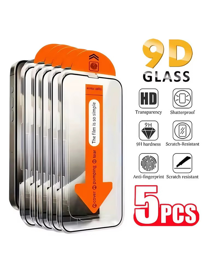 HD gehärtetes Glas Displayschutzfolie für Apple iPhone 11 bis iPhone 17 Pro Max, staubfreie Vollabdeckung, transparent - Bild 6