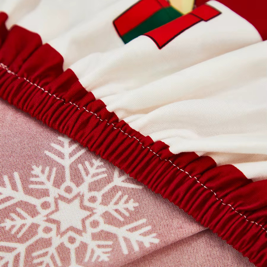Elastischer Sofabezug mit Weihnachtsgeschenkmuster in Rot - Bild 4