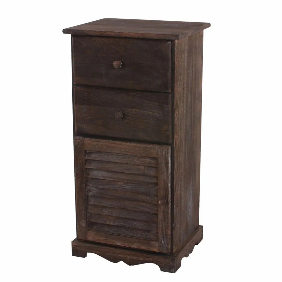 MCW Kommode Schrank im Shabby-Look aus Paulowniaholz in Braun, B/T/H: 80,5 x 40 x 31,5 cm - Bild 2