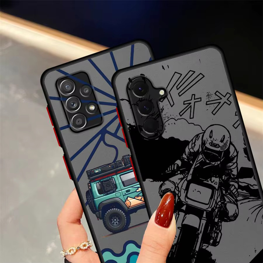 Cartoon Auto Schutzhülle für Samsung Galaxy A55 A25 A35 A14 A54 A24 A36 A15 A53 A23 A52 A17 A56 A26 A34 A33 A72 A51 A16 A34 A13 in Multicolour - Bild 5