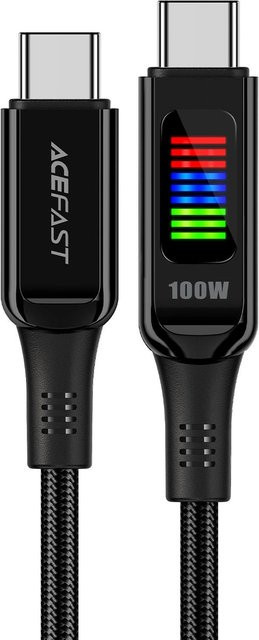 Acefast USB-C Daten- und Ladekabel C7-03, 100W, Schwarz, Länge: 1,2 m - Bild 1