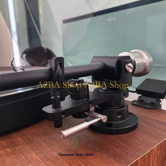 A2BA Tonarmheber für Schallplatten-Plattenspieler aus Aluminium in Schwarz - Bild 1