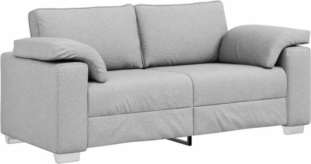 vidaXL Zweisitzer-Sofa in Wolkengrau mit Stoffbezug und Armlehnen, Breite: 180 cm - Bild 1