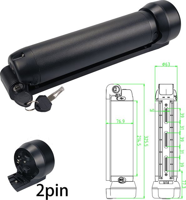 Ride1Up E-Bike Batterie mit Controller-Box in Schwarz für Roadster, Apollo und Phaze Modelle - Bild 1