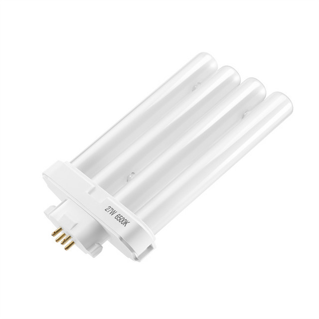 A44M Kompakte Leuchtstofflampe mit Doppel-H-Quad-Röhre, 27 W, 220 V, 4-polig, 6500 K Kaltweiß - Bild 1