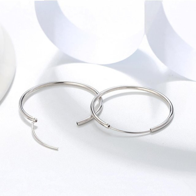 Ohrstecker 925 Silber, Weiß, Damen - Bild 1