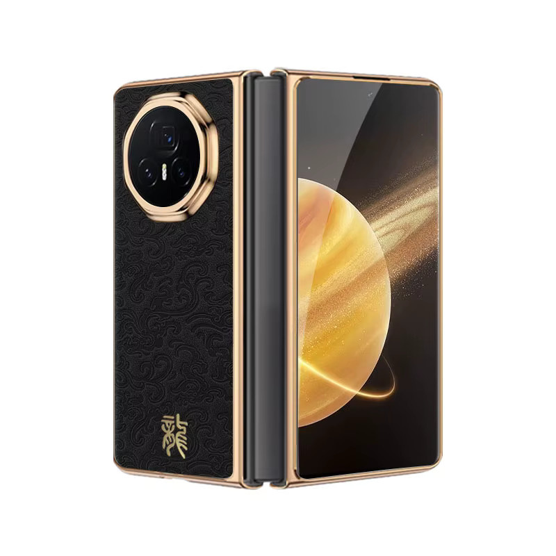 Luxuriöse Honor Magic V3 VS3 Schutzhülle mit Drachenmuster in Rot im Business-Stil und stoßfestem Bumper - Bild 4