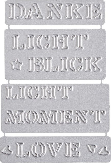 Stanzschablone Schriftdekore von Marinas Licht - Bild 1