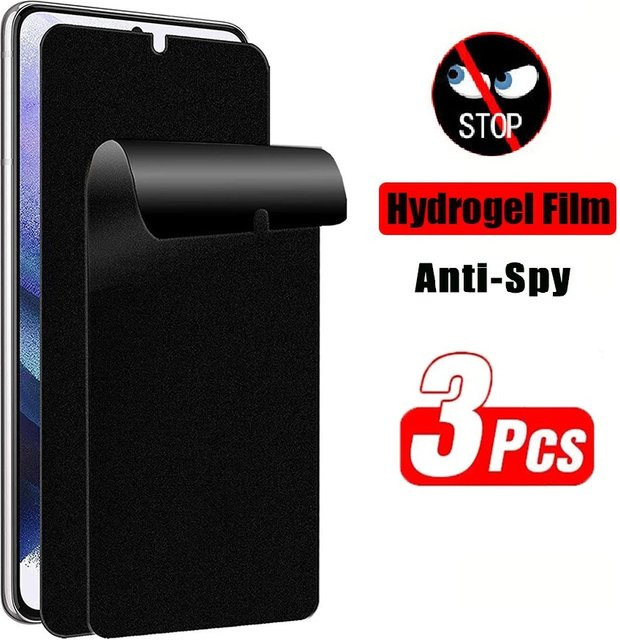 3er-Pack Privatsphäre Hydrogel-Displayschutzfolie für Motorola Moto G54 5G, G14 5G, G34 5G und G84 5G - Bild 1