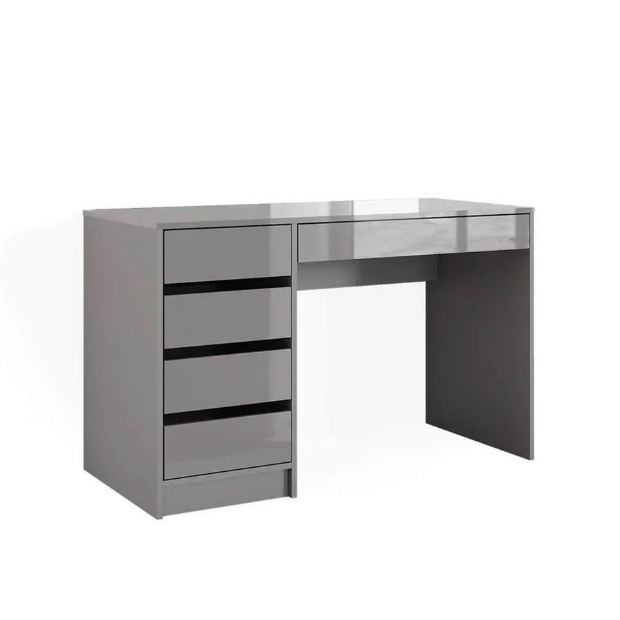 Vicco Schminktisch in Sherry Grau mit Hochglanz-Finish, moderner Frisiertisch für dein Schlafzimmer, B/T/H: 120 x 75 x 75 cm - Bild 3