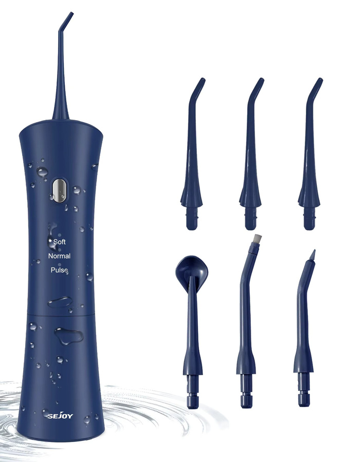 Sejoy Elektrischer Mundduschen-Irrigator, 6 Düsen, 3 Modi, Unisex - Bild 5