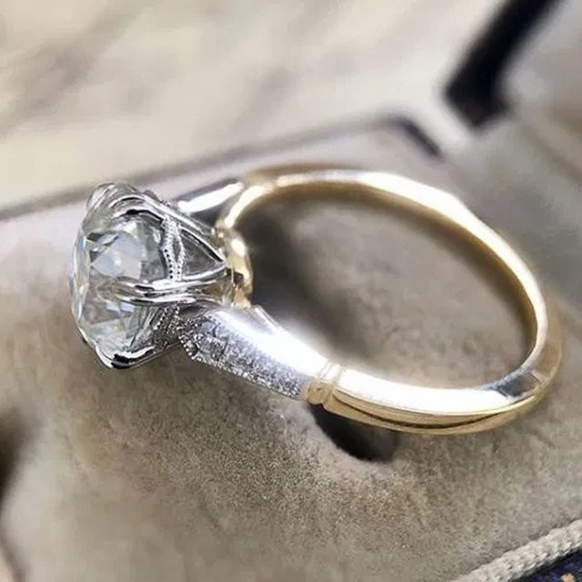 Huitan Ring, Bicolor, Zirkonia, Damen - Bild 1