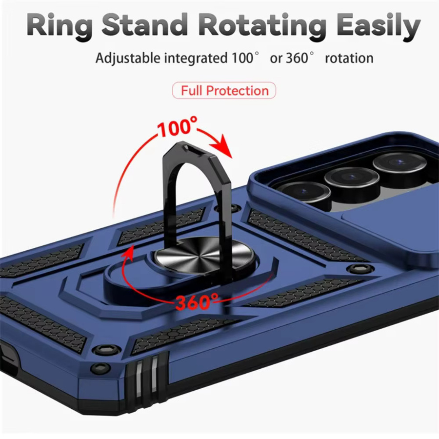 Magnetische Ring Halterung Schutzhülle für Samsung Galaxy S26 S25 FE S24 S23 S22 Plus Ultra in Blau - Bild 4