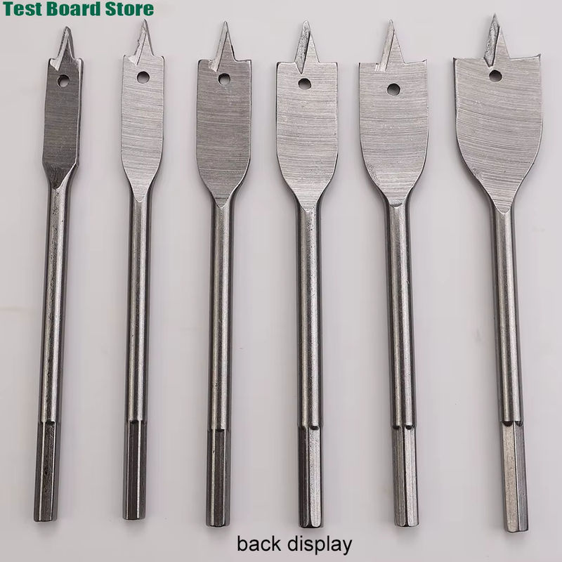 Spatenform Flachbohrer für die Holzbearbeitung mit Dreipunkt-Positionierung, Silber, Durchmesser: 10 mm bis 15 mm - Bild 2