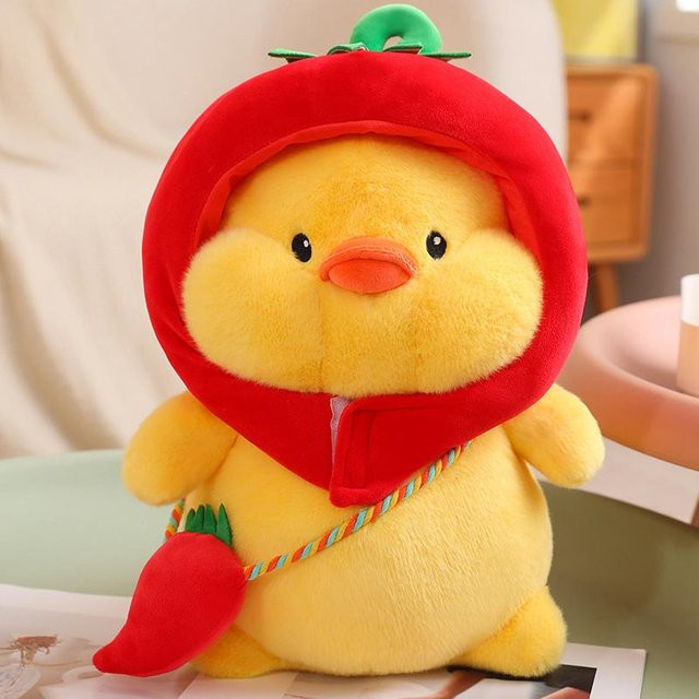Yiran Health & Beauty Cartoon-Ente Plüschtier, Gelb, 23cm - Bild 1