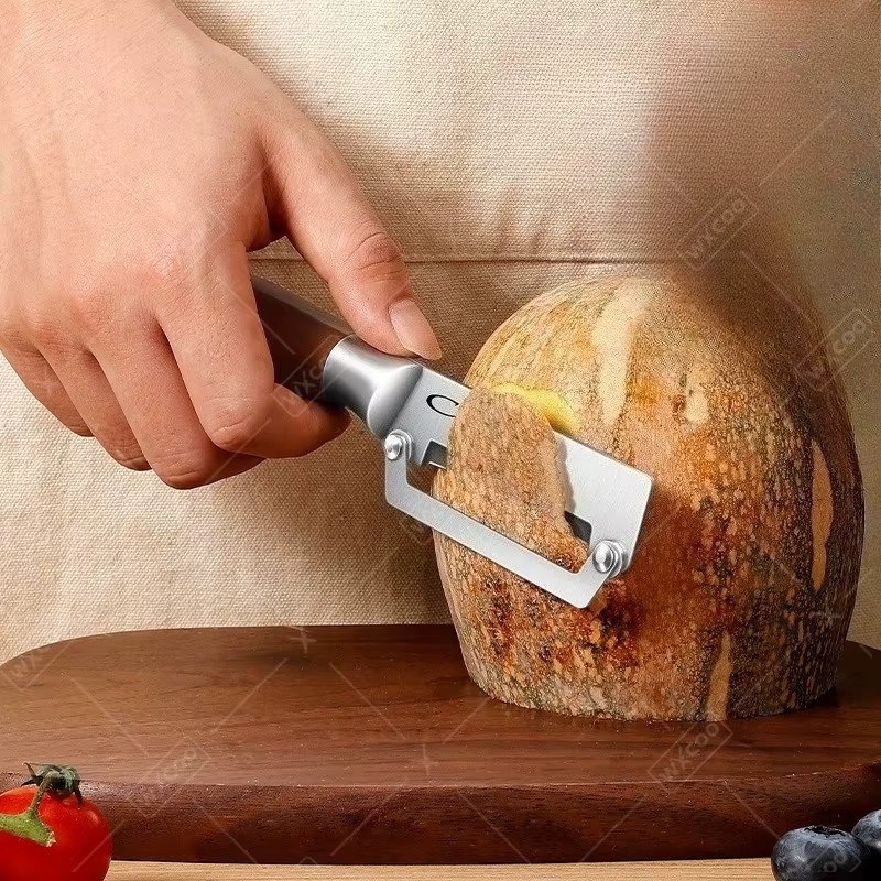 WXCOO Edelstahl Zuckerrohrschäler mit dicker Klinge zum Schälen von Obst und Gemüse - Bild 4
