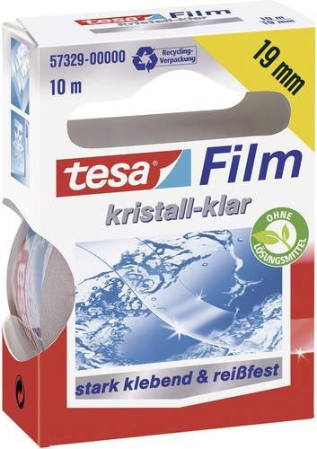 tesafilm CRYSTAL CLEAR Klebefilm von tesa in Transparent, Breite: 19 mm, Länge: 10 m - Bild 1