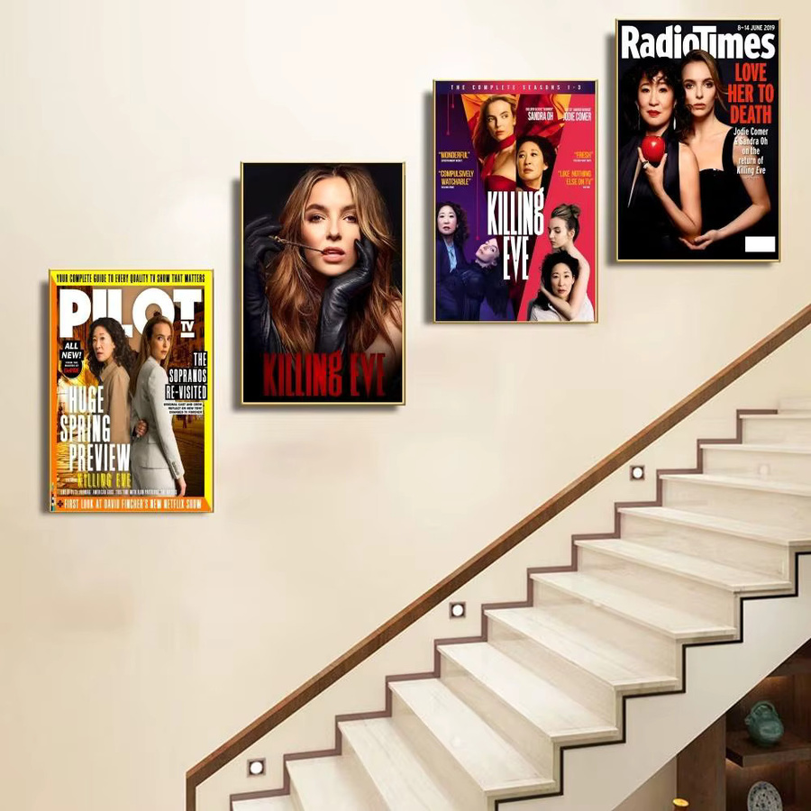 Killing Eve Poster Wandkunstaufkleber Mehrfarbig - Bild 6